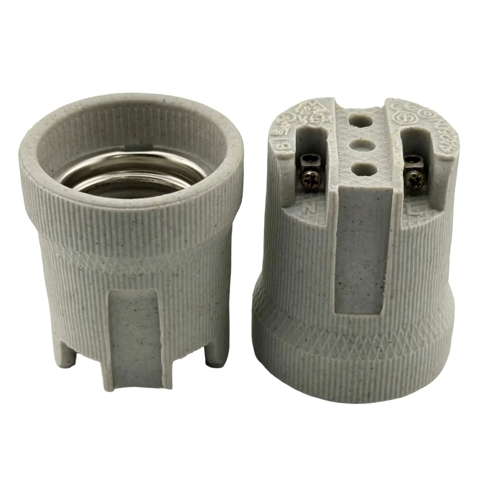 Rebaydo 2pcs F519 E26/E27 Lamp Holder with Screws