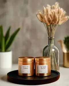 Luxury Brass Tin Soy Wax Candle