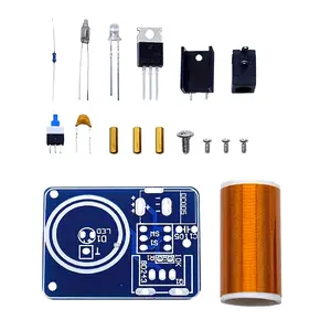 Tesla Coil,DC12V Mini Electronic Tesla Coil,LED Spark Module Kit Electronic DIY Kit,Science Experiment Kit,for innovative experiments such as electrical lighting, fluorescence spectroscopy(Assembly Kit)