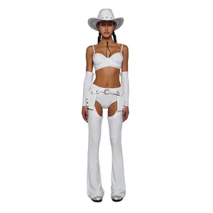 Giddy Up Cowboy Costume Set - White