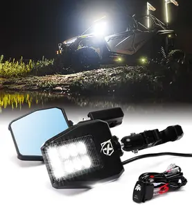 UTV Side Mirrors with LED Spotlights & Puddle Lights UTV Side Mirrors with LED Spotlights & Puddle Lights