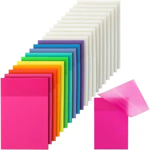 - Transparent Sticky Notes, 3"x2", 20 Pads, 1000Sheets, Colorful & Clear See Through Sticky Notes, Stocky Notes for  Journaling