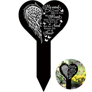 Grave Memorial Garden Stake, Outdoor Yard Garden Stake, Waterproof Garden Decoration, Garden Statues for Outdoor Yard Lawn Decoration, Personal Honour
