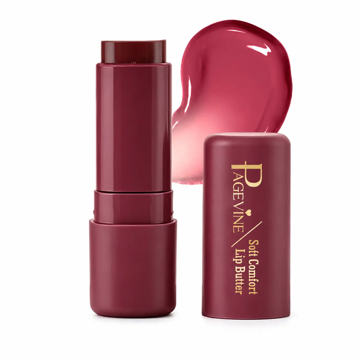 Soft Comfort Lip Butter, Moisturizing Tinted Lip Balm Stick, Lightweight Glossy Lip Makeup, Smooth Hydrating Lip Butter with 4 Shades, Twist-Up Lip Care Balm for Daily Use. Makeup Lipstick