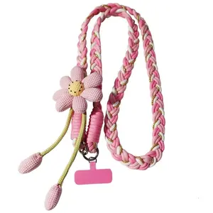 Cute Phone Lanyard Crossbody Strap, Flower Phone Lanyard, Teacher Must Have Lanyard, Universal Phone Crossbody Strap, Perfect for Travel, Running, Shopping