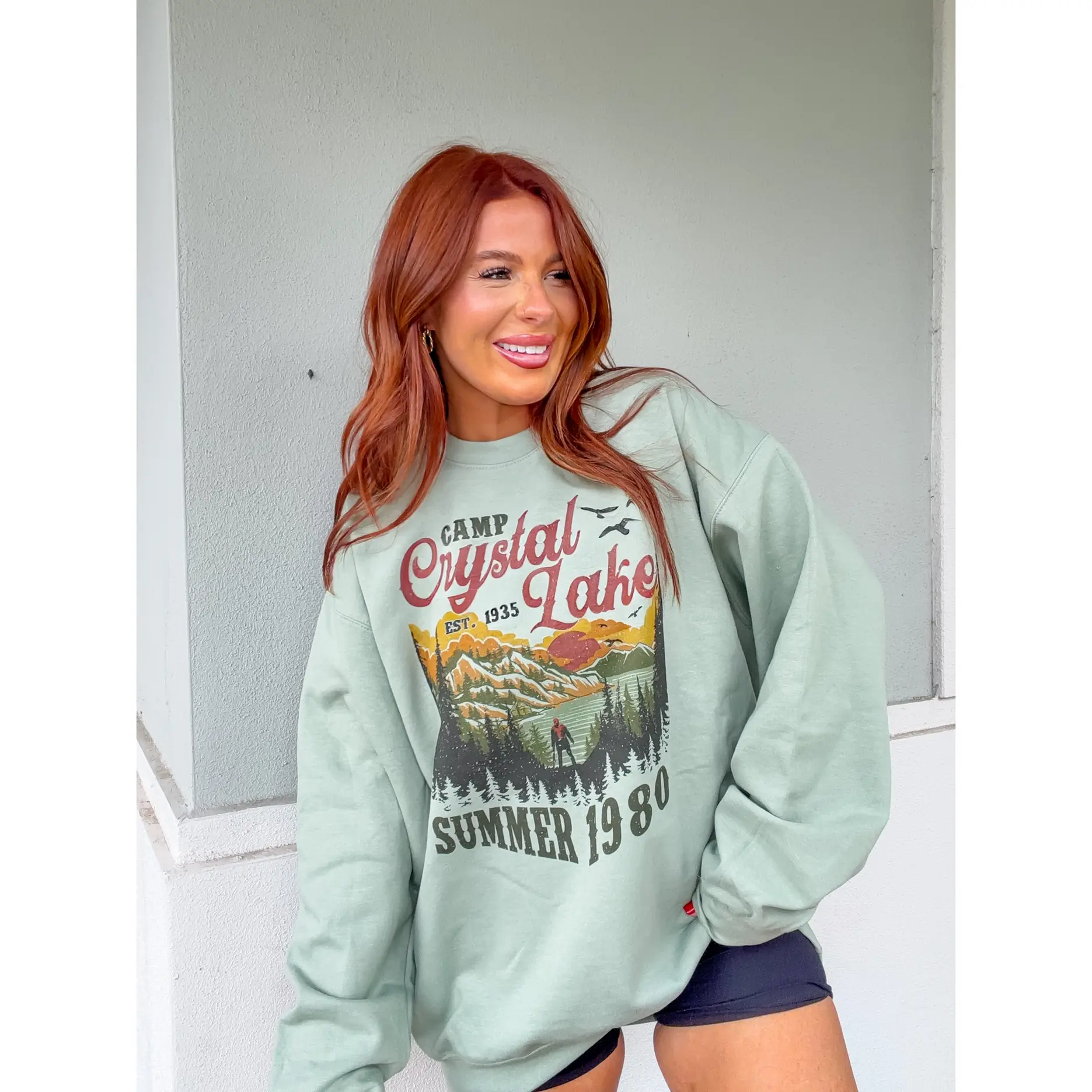 Camp Crystal Graphic Top