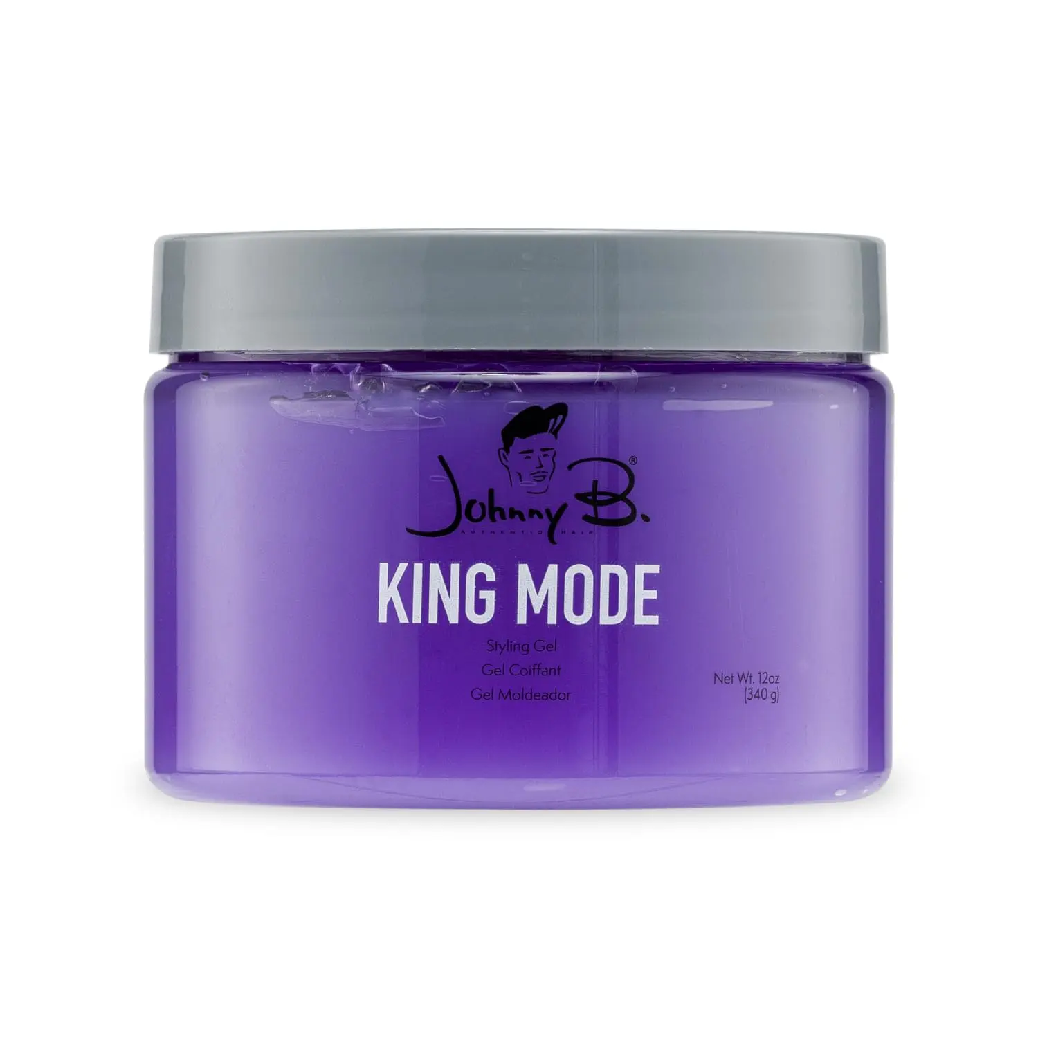 Strong Hold Hair Styling Gel for Men, Professional Alcohol-Free Formula, Non-Sticky with a Natural Shine, Citrus & Suede Scent, 12 oz, Hair Styling Products, Male, Long-Lasting, Unruly Hair Tamed