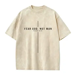 Fear God Not Man - Proverbs 29:25 - bible verse shirt men - christianity shirt - adult baptism gift - church design