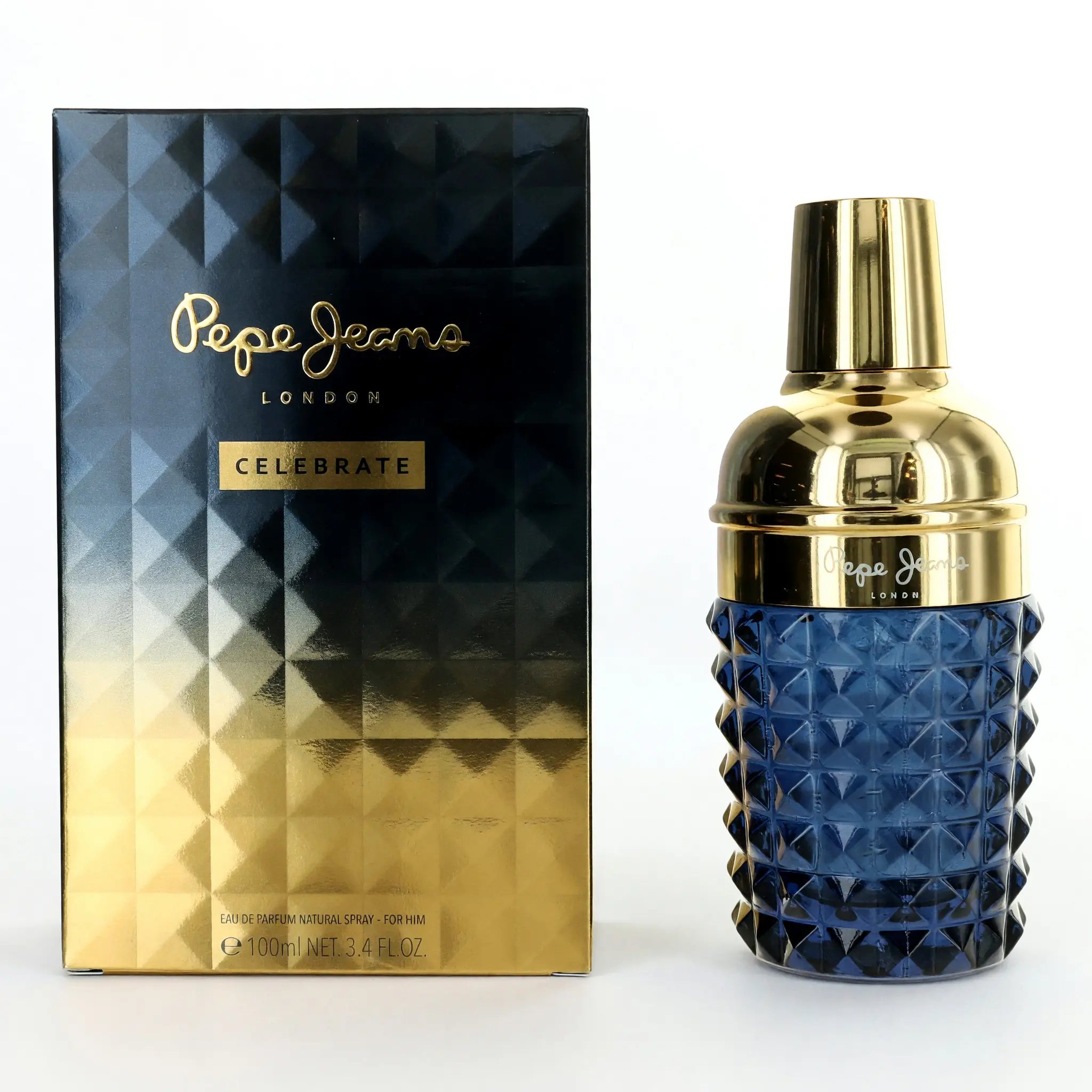 Celebrate by Pepe Jeans London Men's EDP Spray - 3.4 oz Atomizer Fragrance with Cacao, Amberwood Notes