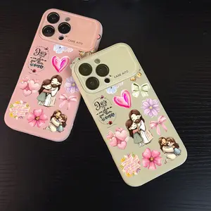 Loving Embrace Soft&Flexible TPU Silicone Phone Case For iPhone 17 Pro Max AIR 16 15 14 13 12 Plus Cases Durable|Shockproof|Full Camera Protection|Anti-Scratch|Anti-Fingerprint|Non-Slip|Slim Fit|Gift For Girlfriend/Men/Women summerwins