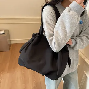 Women's Solid Large Capacity Crossbody Bag, Fashionable Lightweight Shoulder Bag for Daily Commute, Casual Trendy Versatile High-quality Daily Commuting Bag, Adjustable Strap Bag, Casual Handbag Satchel, Crossbody Purse, Daily Commuter Bag