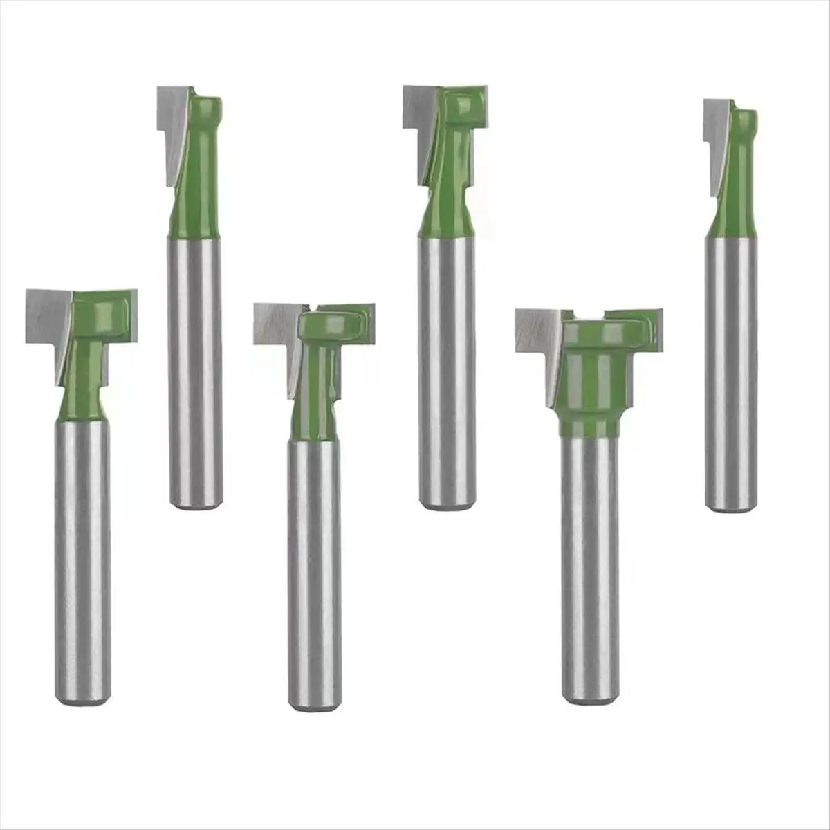 Keyhole Router Bits Set, 1/4Inch Shank Router Bit Set,6 Pcs Router Bit Set 1/4&5/16&3/8&9/16&1/2&5/8 Inch Blade Diameter