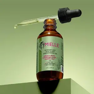 Mielle Organics Rosemary Mint Scalp & Hair Strengthening Oil 2 Ounce - Nourishing Oil for All Hair Types, Lightweight & Suitable for Women