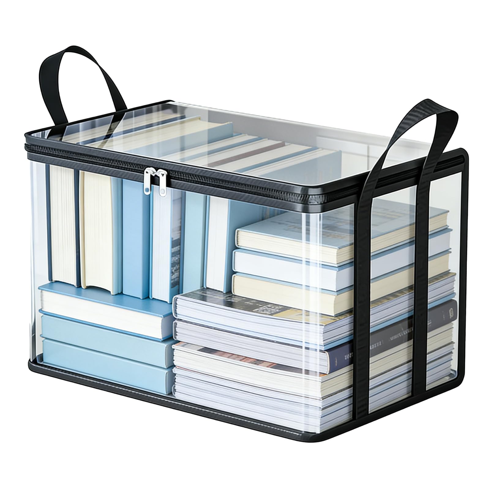Clear plastic storage organizer for home