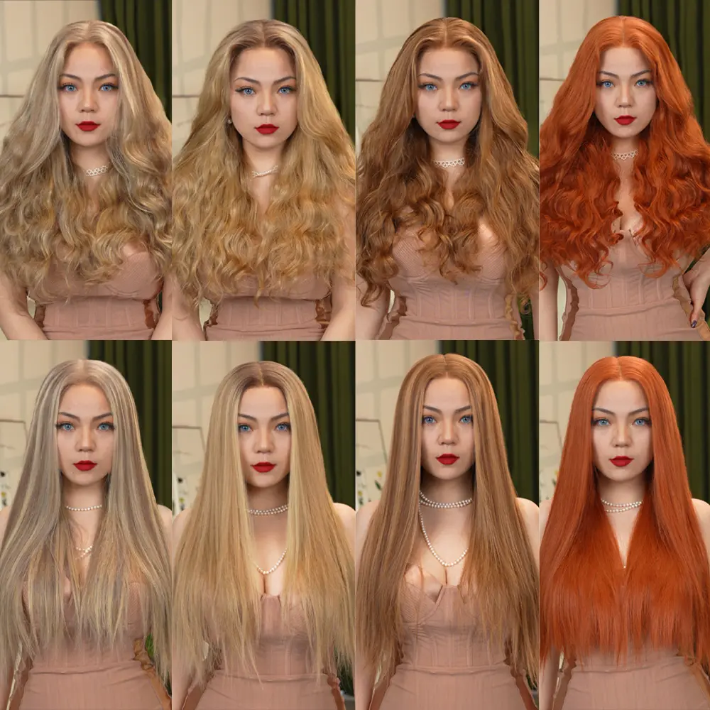 FF WIG Braid Raw Human Hair Glueless Wig 22 Inches 7*5 Pre-Cut HD Lace 250% Density Wear Go Colored Wig with Special Drawstring