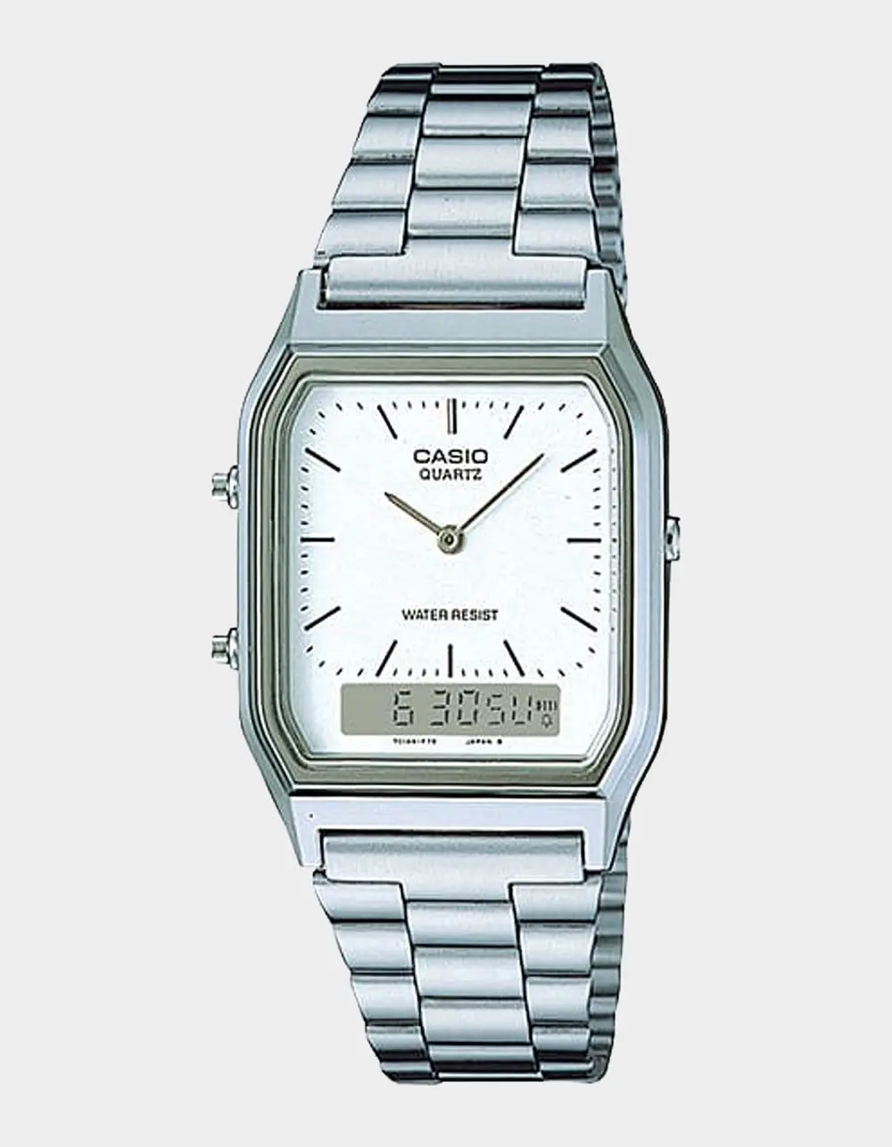 CASIO AQ230A-7AVT Watch, Silver CASIO AQ230A-7AVT Watch, Silver