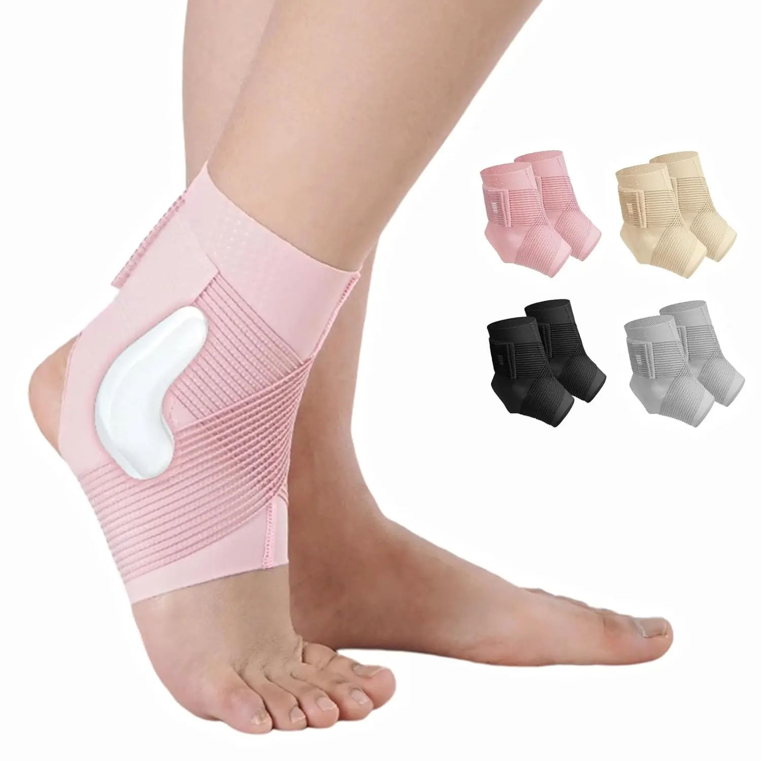Adjustable Ankle Guard - Thin-Design Ankle Sleeve for Sprain Prevention, Twist Support, Joint Protection, Ankle Wrap, Anti-Injury Protective Gear