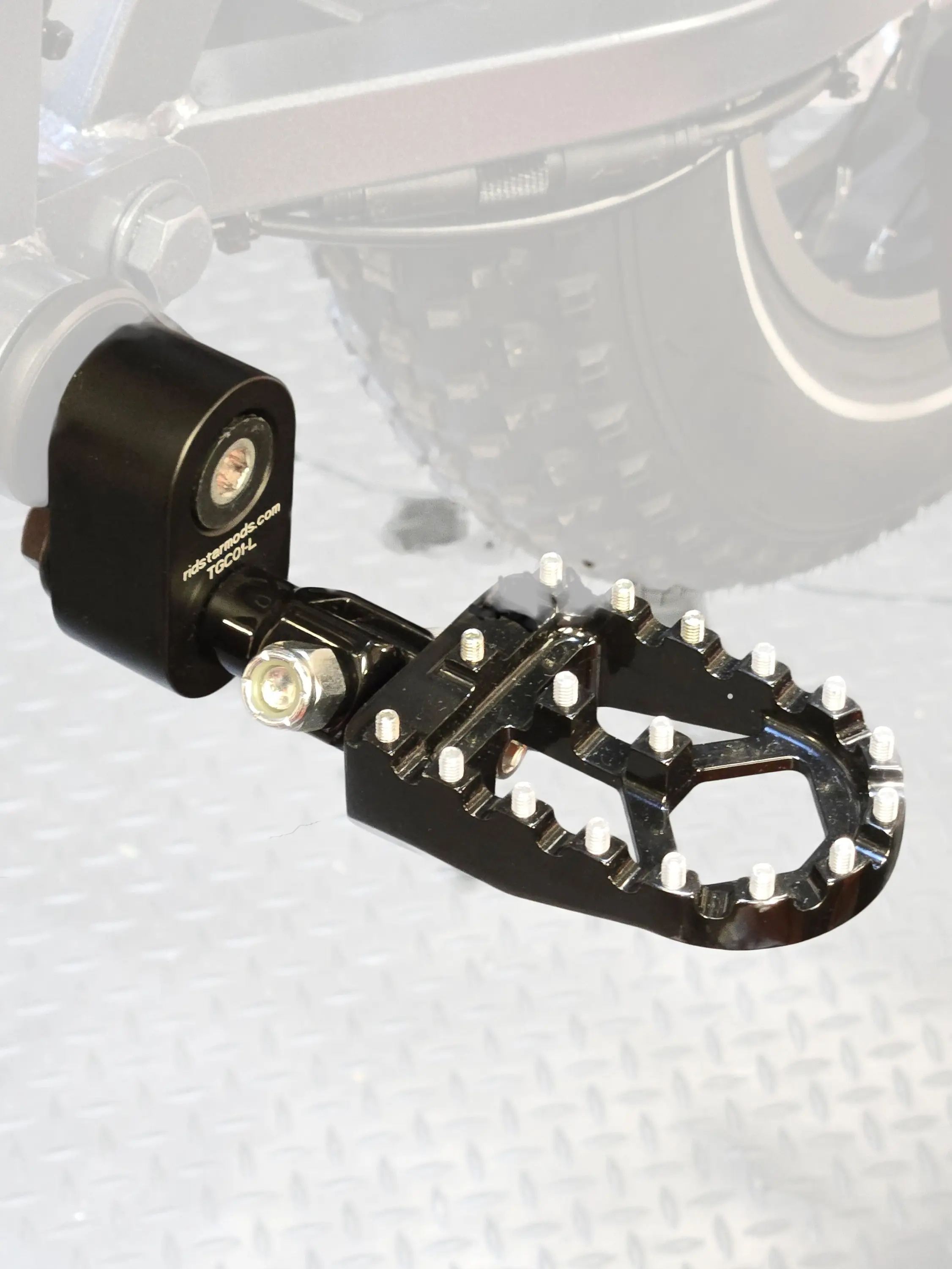 FootPeds Ultra-Upgrade MX Motocross Pegs Bolt-On Kit for Macfox, Super73, Freego, HappyRun, Tuttio ICT & Other Pedal-Equipped Ebikes