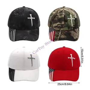 Breathable Cotton Baby Baseball Cap With Adjustable Fit For Outdoor Sun And Camouflage Embroidery Design