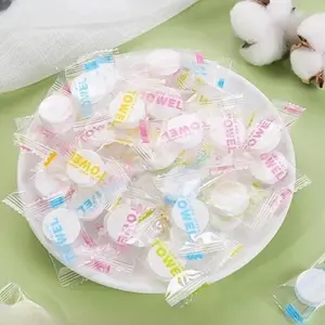 100 Mini Compressed Cotton Towel Tablets