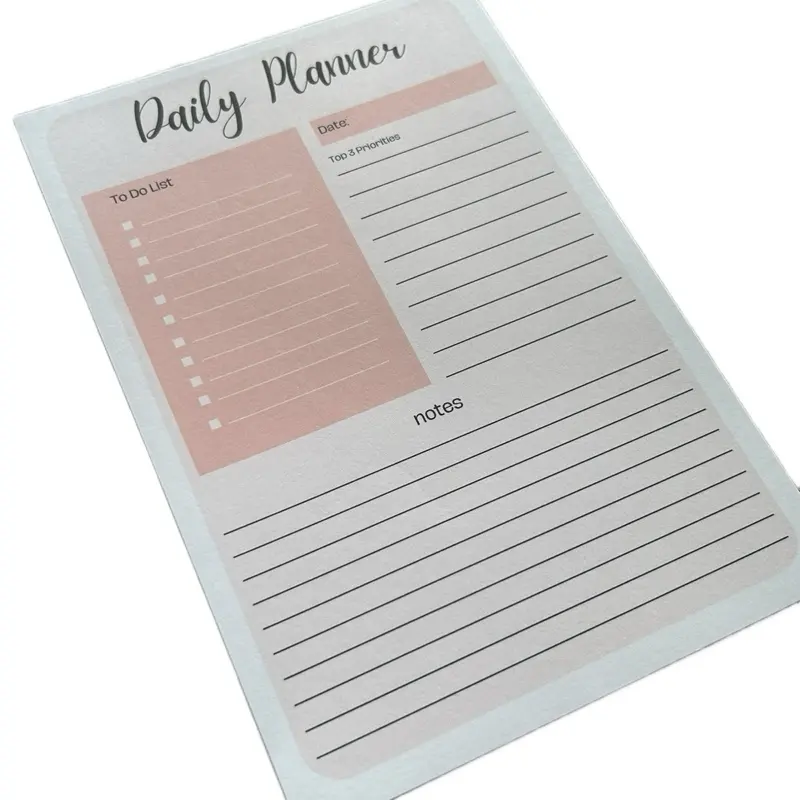 Daily Planner Notepad Planner - Daily Use Schedule, Organized Tasks, Perfect for Daily Planning & Notes Office Stationery Supplies