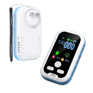 HD Display Portable Detector: Temp & Humidity Sensors, Accurate Alerts, Plug-and-Play for Kitchen, Garage & RV