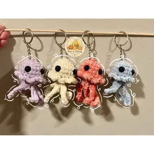 Crochet Jellyfish Keychain