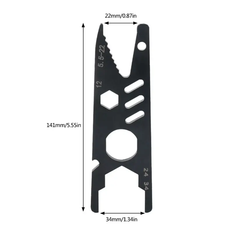 Double-Headed Wrench Spanner, 5.5-22mm Alloy Steel Hand Tool for Multi-Size Nut, Perfect for DIY Home Repair and Automotive Maintenance, Cycling, Compact