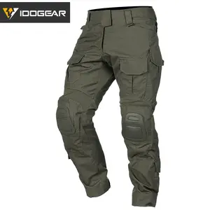 IDOGEAR Pants G3 Pants with Knee Pads Multiple Pocket Hook-and-Loop Adjuster Men's Trousers 3205