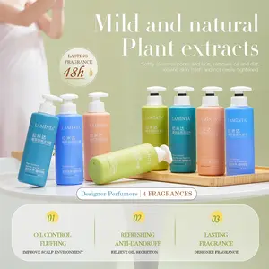 LAMINTA Natural Polygonum Multiflorum, Ginseng & Biotin Shampoo & Body Wash (16 oz / 500 ml)