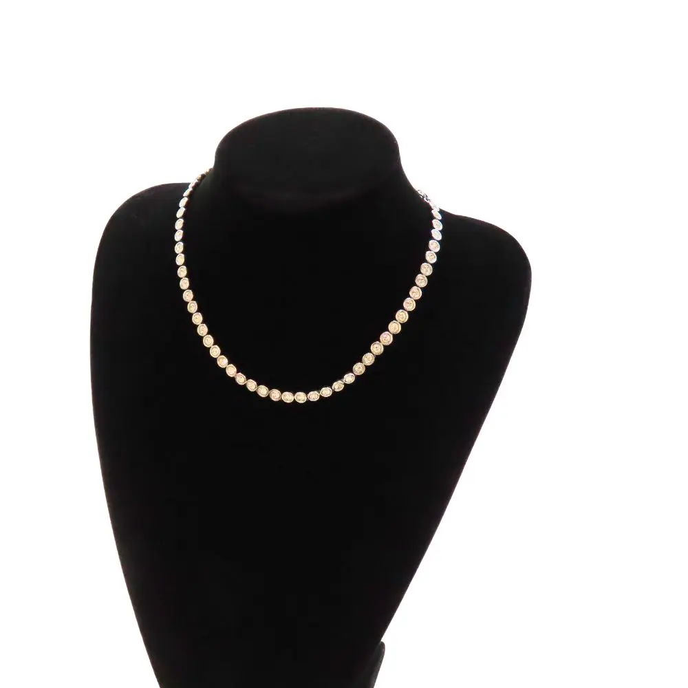 Pre-owned Swarovski Glass Small Leather Goods Crystal Necklace