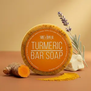 Turmeric Bar Soap, Natural Organic Turmeric-Infused Cleansing Soap for Gentle Skin Care (Beauty & Personal Care Bath & Body Cleanser)