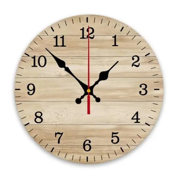 Farmhouse Shabby Chic Weathered Blue & Teal Turquoise Green Painted Wooden Analog Wall Clock - Silent, Waterproof Home Supplies for Living Room, Outdoor Patio - With Hook