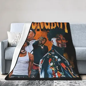Super Soft Flannel Throw Youngboy Never Broke Again Blanket For Bed, Sofa, Camping, Cold Cinema Or Travel,Gift For Your Family And Friend Fun Nap Blanket