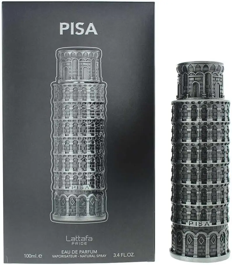 Lattafa Pride Pisa 3.4 Oz Edp Spray - Bold Charismatic Unisex Fragrance with Bergamot Pepper & Citrus Top Notes Cedarwood Amber