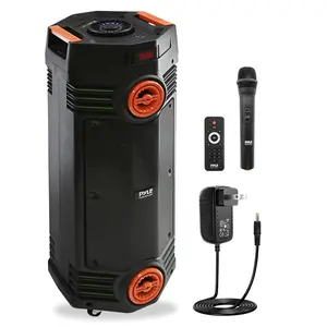 Portable Bluetooth PA Speaker 300W Rechargeable LED Lights Indoor/Outdoor
