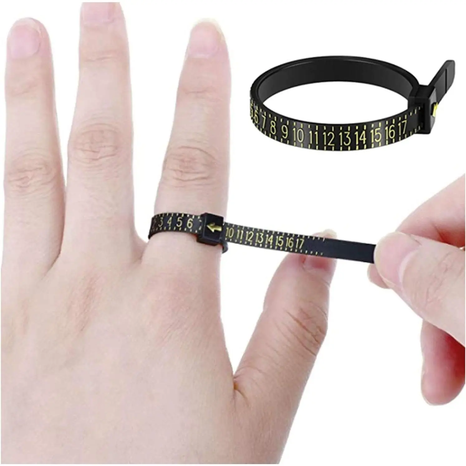 Ring Sizer Measuring Set  Finger Size Gauge Measure Tool  Sizing Tools 1-17  Rings Size