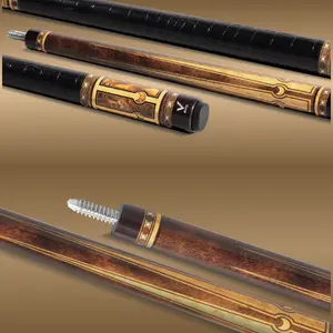 EVO LUNA POOL CUE - GOLDEN CREST - LEATHER WRAP