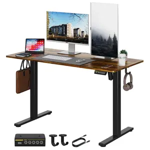 [Gamork] Electric Standing Desk, 48"×24" Height Adjustable Sit Stand Desk with 3 Memory Presets, Gaming Desk, for Home & Office