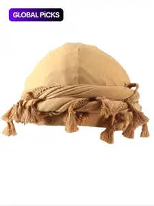 Street Style Tassel Design Turban Hats for Men, Hiphop Turban Hat, Vintage Men's Hats for Daily Wear, Hats for Summer, Fashion Accessory