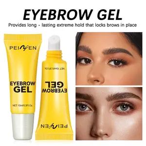 2pcs Eyebrow Gel Transparent Long-Lasting Waterproof Natural Brow Makeup Setting Liquid Fine Brush Head Quick Drying Cosmetic