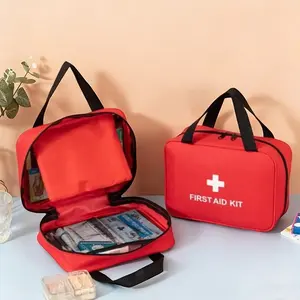 First aid kit, emergency survival kit, handbag, durable trauma kit, compact rescue tote, portable medicine storage bag