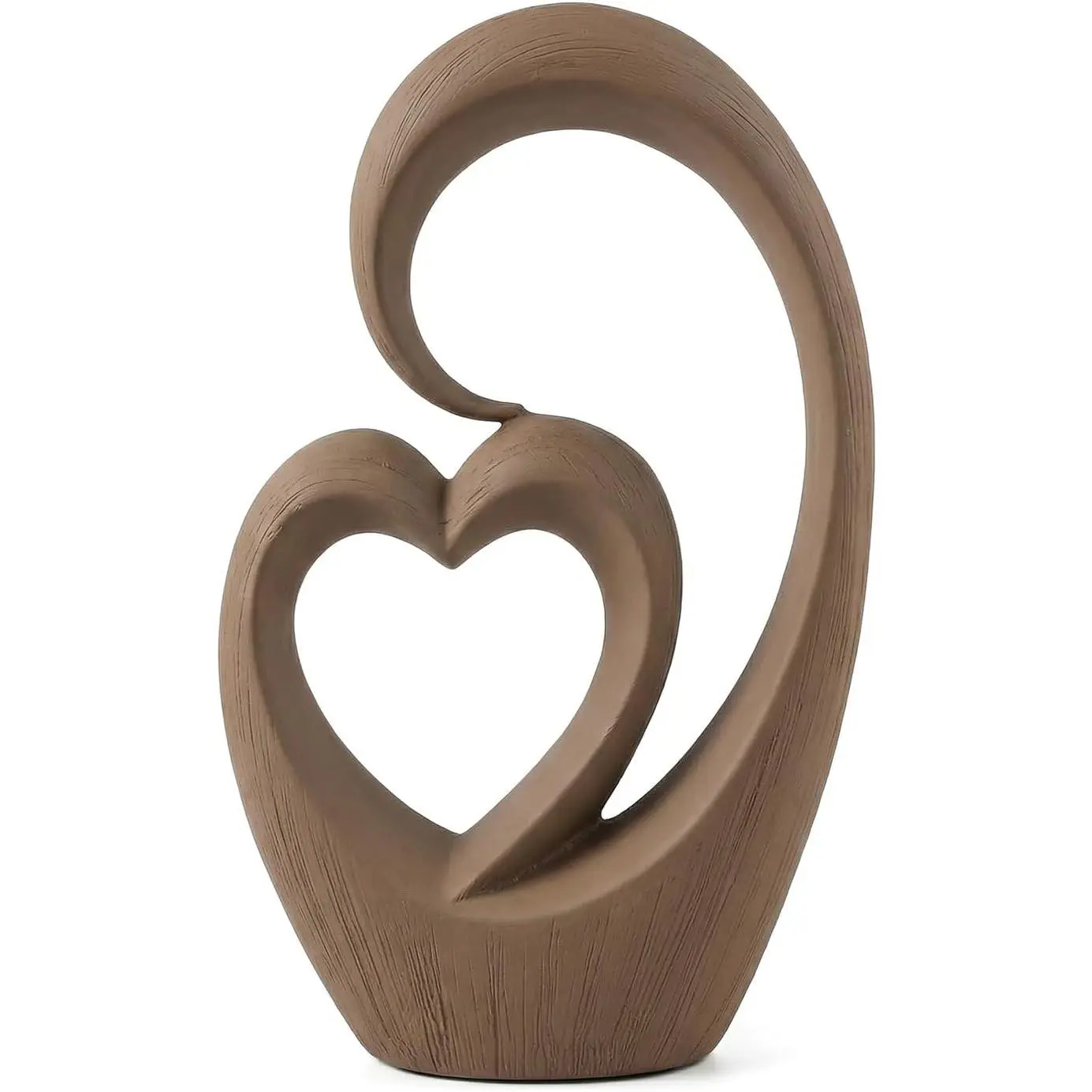 Ceramic Statue Home Decor Aesthetic Abstract Brushed Finish Sculpture Modern Decorative Statues for Living Room Bedroom Bookshelf Table Centerpiece Office