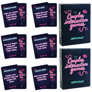 50 Card Game Set, Couples Bedroom Fun Activities Cards, Full-English Adult Surprise Games, Card Deck, Conversation Card Game, Perfect for Daily Joy & Romantic Moments