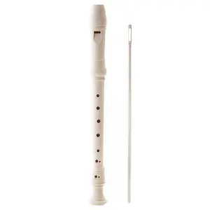 D'Luca Student 3 Piece Recorder Flute Ivory