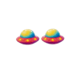 ufo-titanium-stud-earrings Stud Earringss