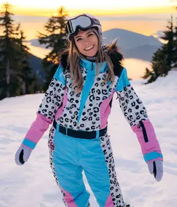 Women's Snow Leopard Ski Suit