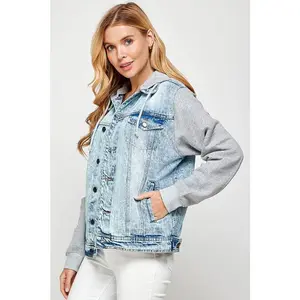 Denim Hoodie Jacket