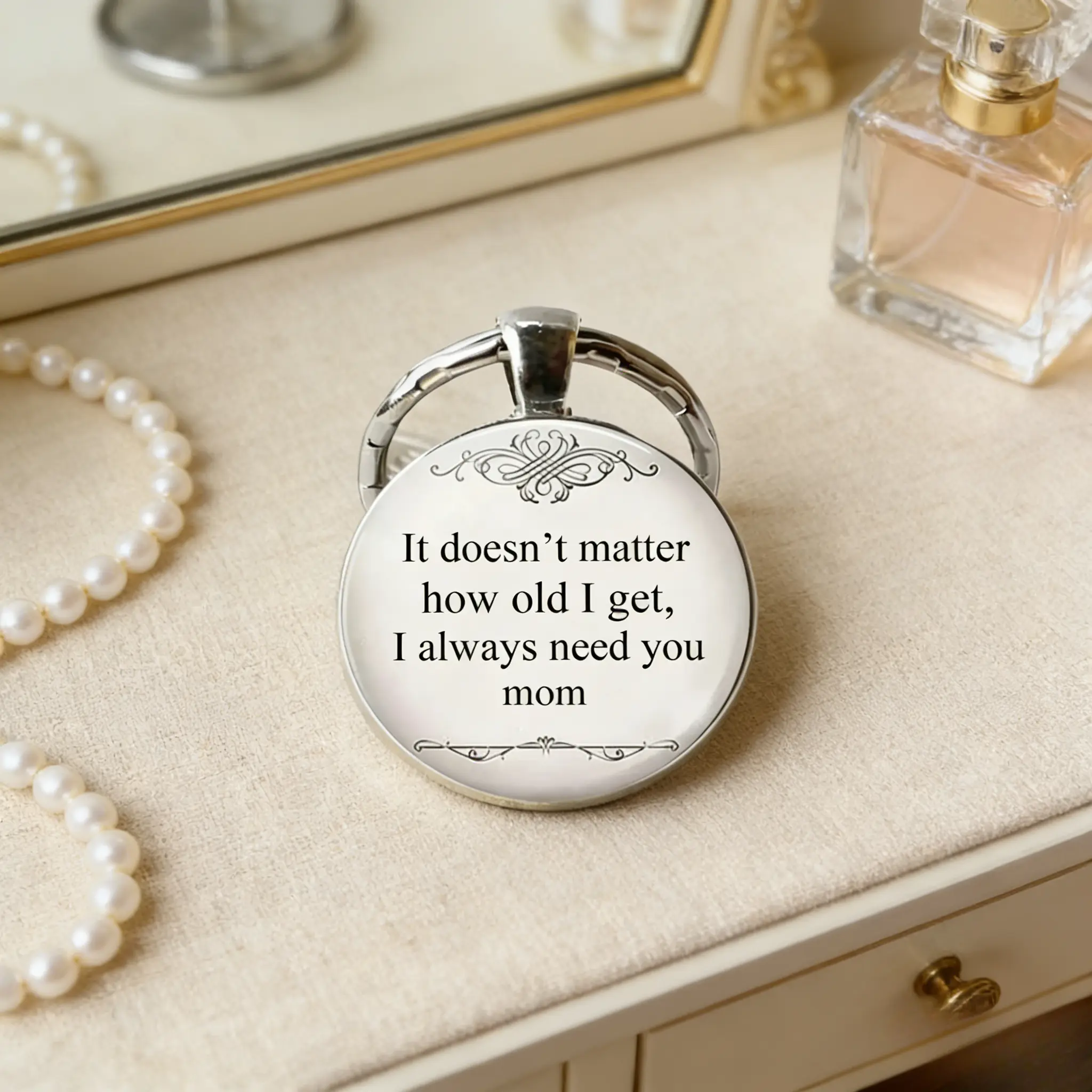 I Need You Mom Keychain – Sweet Sentimental Gift for Mom| Durable Alloy Pendant for Mother's Day, Birthday & Mother-Daughter Bonding