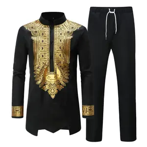 Men's 2026 British Printed African Phoenix Formal Suit Set, Longsleeves Formal Wear, All-Season British Coat, Spring Menswear Clothes Set